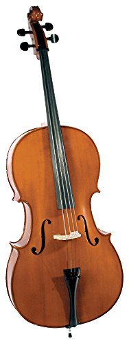 Cremona SC-175 Premier Student Cello Outfit Full Size, Ebony Fittings, Aging Toner, Deluxe Hard Case