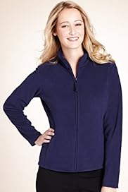 Funnel Neck Zip Through Fleece Jacket