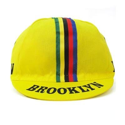 Giordana 2016 Brooklyn Team Cycling Cap - World Stripes - gi-s2-coca-brok