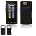 Black Silicone Protector Skin Cover Case For LG Versa VX9600
