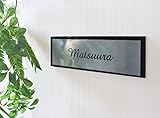 ネームプレート 20×10cｍ内　サイズフリー＊長方形表札　モダン＊デザイン色々　玄関