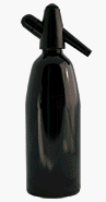 Childrens Toyshop  Kitchen & Housewares : Mosa Black Aluminum 1 Quart Soda Siphon with 10 pack of CO2