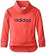 adidas Little Girls' Performance Hoodie, Red Logo, 6