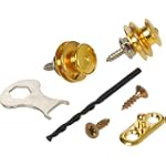 LOXX 12749 Strap Lock System for Acoustic Guitar (Gold)