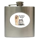 Yorkshire Terrier Yorkie Hip Flask (6 oz)