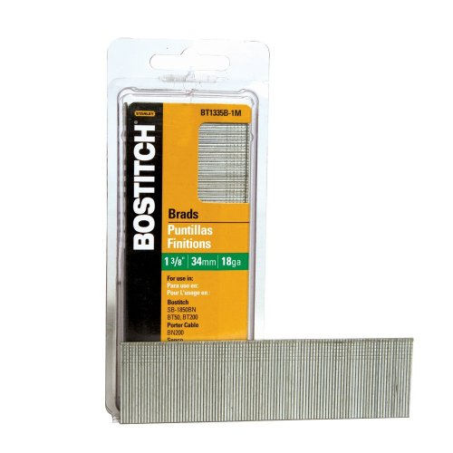 Bostitch BT1335B-1M 1-3/8-Inch 18-Gauge Brads, 1000 per Box Bostitch BT1335B-1M 1-3/8-Inch 18-Gauge Brads, 1000 per Box