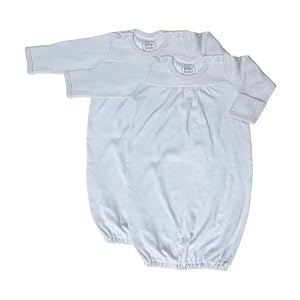giggle Better Basics Baby Gowns - Set Of 2 (organic Cotton)