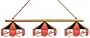 Imperial Baltimore Orioles Licensed Three Shade Stained Glass Billiard Table Lamp