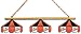 Imperial Baltimore Orioles Licensed Three Shade Stained Glass Billiard Table Lamp