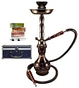 19" 2-Hose Midnight Hookah Starter Package w/ Briefcase, Charcoal, & Soex