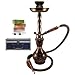 19" 2-Hose Midnight Hookah Starter Package w/ Briefcase Charcoal & Soex