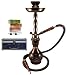 19" 2-Hose Midnight Hookah Starter Package w/ Briefcase, Charcoal, & Soex