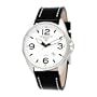 Torgoen Swiss Men's T10102 3-Hand Analog Leather Strap Watch