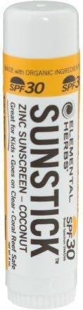 12 Beverage, Sunstick, Chem Free, Cnut, Spf30, 0.60 OZ (Pack of 12)