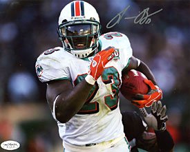 Ronnie Brown signed 8x10 Photo - Miami Dolphins (JSA)