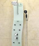 Jacuzzi EC30000 Ristorre Onda Shower Panel, Glass with Chrome Finish