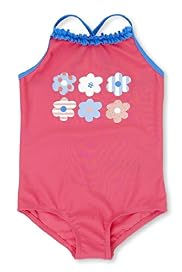 Square Neck Floral Print Swimsuit