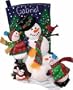 Dimensions Snowman Fun Stocking Felt Applique Kit