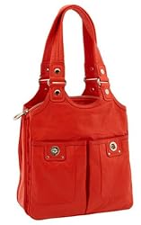 Marc by Marc Jacobs Totally Turnlock Teri Bag Tote Shock Orange