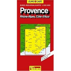 RV Euro-Regionalkarte 1:300 000 Provence, Rh�ne Alpen, C�te d'Azur