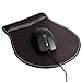 HOMETEK Comfortable Soft PU Leather Gaming Mice Mouse Pad Mat Wrist Support Rest Wide Smooth Surface Brown