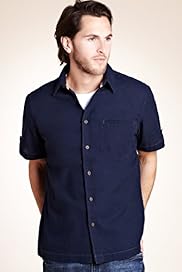North Coast Pure Cotton Plain Waffle Shirt