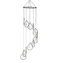 Red Carpet Studio 32 Inch  Spiral Tune Wind Chimes w/Teardrop Crystals