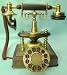 1890s French Artesian Antique Nostalgic Telephone Working Replica