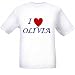 I LOVE OLIVIA - Name-series - White T-shirt