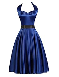 Silk Sweetheart Cocktail Spring Backless Vintage Halter Evening Dress/Party Dress/Wedding Dress 