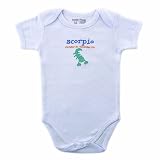 Luvable Friends Zodiac Bodysuit Scorpio, White by Luvable Friends