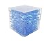 3D Cube Maze , Maze cube,Intelligence Creative Development Game, Educational Toys Suitable for Adults Aged and Children Transparent Blue