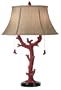 Red Coral Sunset Table Lamp