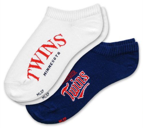 MLB Minnesota Twins Women's No-Show Socks (2 Pack)