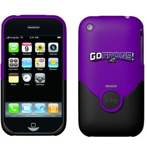 TCU Go Frogs on iFrogz Luxe iPhone Case 3G 3GS (Grape)