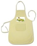 100% Cotton Apron with image: ferret, mammal, animal, rodent