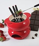 Review Danesco  / Red Chocolate Fondue Set By Danesco