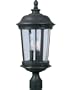 Maxim Lighting 40091CDBZ Dover Vivex 3-Light Outdoor 21-Inch Pole/Post Lantern, Bronze Finish with Seeded Glass