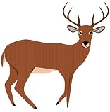 Wall Hugs Deer Wall Decal