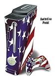 Skin Decal Cover for Xbox 360 Console + two Xbox 360 Controllers - American ....