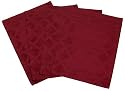 Lenox Laurel Leaf Set of 4 Placemats, Set of 4 Placemats, Cranberry