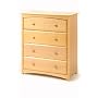Stork Craft Beatrice Four Drawer Chest in Natural Stain