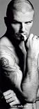 David Beckham (Tattoo, Door) Sports Poster Print - 20