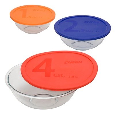 Pyrex Smart Essentials 6 Peice Mixing Bowl Set