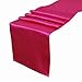 OurWarm Satin Table Runner 12 x 108 Inch Wedding Party Table Decoration, Fuchsia