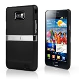 from AIO AIO Black Hard Stand Case Cover For Samsung Galaxy S2 i9100 Silver Chrome & Film