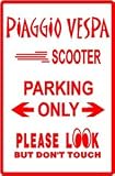 PIAGGIO VESPA PARKING motorcycle race sign
