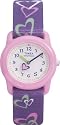 Timex Girls T7B1114E Pink and Lime Hearts Strap Watch