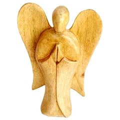Engel handgeschnitzt aus Krokodil-Wood, Holz-Engel, Gr�sse:5 cm