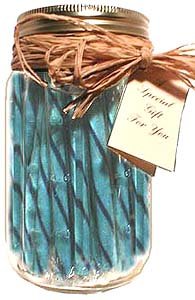 Gift Jar: Blueberry Old Fashion Candy Sticks by Finestkind